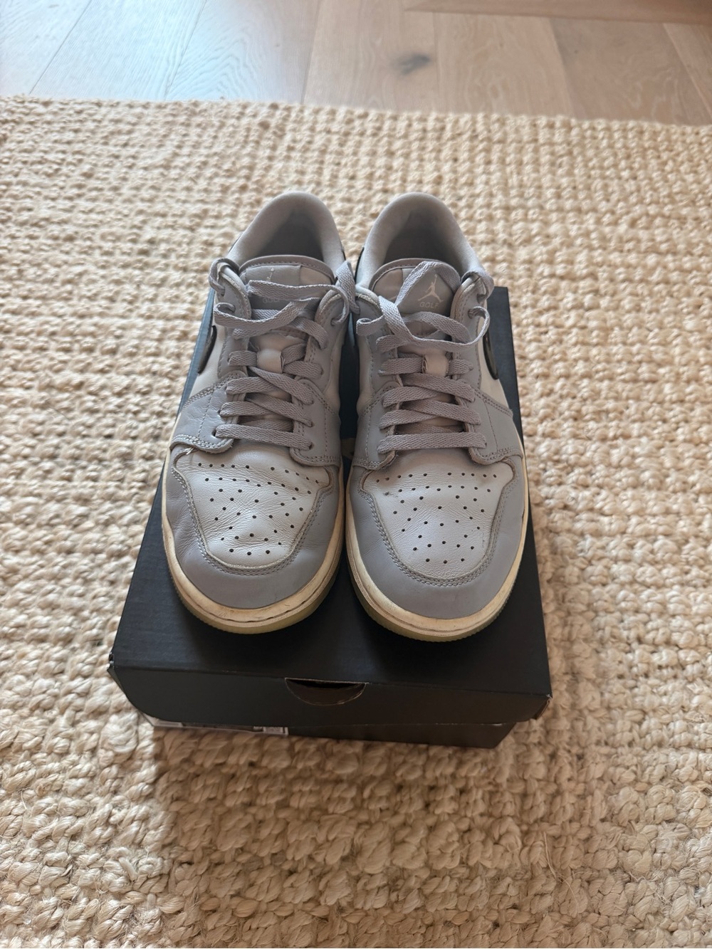 Jordan 1 Low Golf Sneakers - Wolf Grey - 009315002